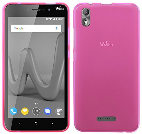 cofi1453 Silikon Hülle kompatibel mit WIKO Lenny 4 Plus Tasche Case Zubehör Gummi Bumper Schale Schutzhülle Zubehör in Pink