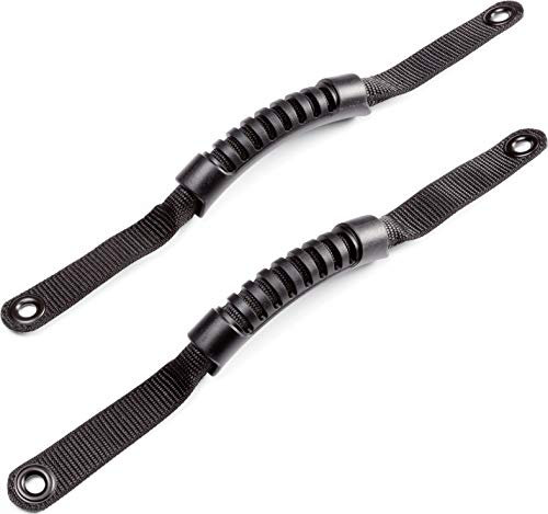 WARN 102654 - Asas de goma montadas en barra o jaula enrollable, color negro, 1 par