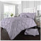 GC GAVENO CAVAILIA Pleated Duvet Cover Sets, Pintuck Bedding Sets King Size, 3 Piece Quilt Comforter Covers Iris-Lilac