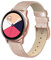EDIMENS Bracelet en cuir véritable compatible avec Samsung Galaxy Watch 4,40 mm, 44 mm,20 mm,Bracelet de rechange fin en cuir véritable pour Galaxy Watch 4 Classic 42 mm,Pour homme et femme,Or rose