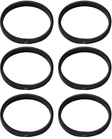 CHICTRY 6Pcs Fashion Shirt Sleeve Holders Garters Anti-Slip Elastic Adjustable Stretchy Steel Wire Metal Armbands for Men Women Black One Size