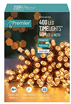 Premier 400 M-A B-O Vintage Gold LED Lights With Timer