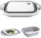 Tagliere pieghevole con scolapasta, pieghevole, multifunzione, retrattile, portatile, per lavare e scolare alimenti, verdura, frutta, insalata