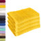 Lavea 4er Set Handtuch 50x100 cm – Saugstarke und Weiche Handtücher aus 100% Baumwolle, Frottierserie Elena – Waschbar und Strapazierfähig - Rapsgelb