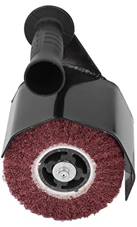 Winkelschleifer-Aufsatz, Satinier-Poliermaschine Robuste Schutzhülle Praktischer Schaftsafe Körnung 80 mit komfortablem Griff für Edelstahl