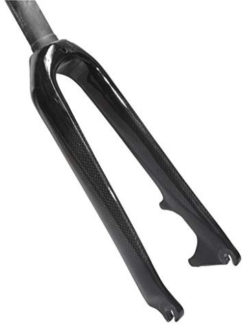 Samnuerly Forcelle rigide Forcella Anteriore per Bici in Fibra di Carbonio da 20 Pollici Forcella per Bicicletta BMX Pieghevole per Freno a Disco Ruota da 451 mm 1-1/8 (Nero 20 Pollici)