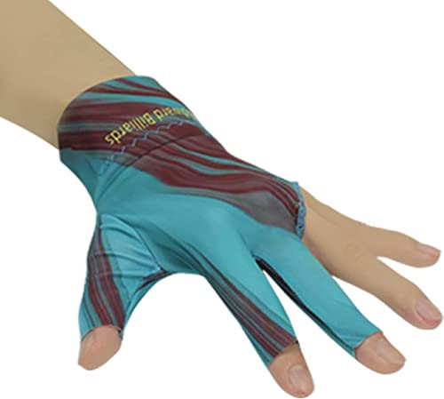 PolyMath Billiard Gloves Set of 10 3-Finger Snooker Gloves Pool Cue Gloves, Spandex Lycra, for Left or Right Hand, Men and Women
