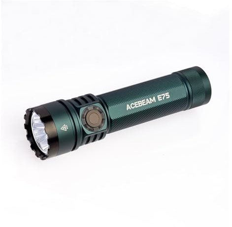 ACEBEAM E75 4500 High Lumens Torch with Magnetic Base, Super Bright LED Torch Rechargeable, IPX8 Water-Resistant Tactical EDC Flashlight, 26 Days Super Long Lasting for Camping,Everyday Use