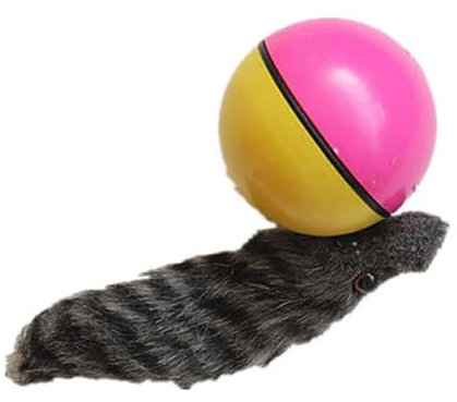 eexuujkl Interaktives Hundespielzeug, innovativer Ball für verspielte Haustiere, Biber Wiesel Spielzeug, Kunststoff Biber Ballspielzeug, einzigartiges Haustierspielzeug