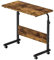 sogesfurniture höhenverstellbar Laptoptisch Laptopständer Computertisch mit Rollen, mobiler Beistelltisch Pflegetisch für Bett und Sofa, 80 * 40 * 71-90cm, Vintagebraun