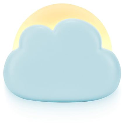 SUNJULY LED Nachtlicht Kinder, Baby Nachtlicht Dimmbar, 4 Helligkeitsstufen, Tragbar USB Aufladbar Nachttischlampe Kinder, Tischlampe für Kinder Schlafzimmer, Kinderzimmer Schmücken Geschenke (Blau)