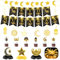 FFZZKJ Ramadan Deko Set Eid Mubarak Dekoration Banner mit 3M 30 LED Lichterkette, Ramadan Mubarak Banner Islam deko, Hängespirale, Mondsichel & Stern Banner für Zuhause Muslim Ramadan Eid Party