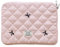 jingyuKJ Puffy Laptop Sleeve Bow Quilted Laptop Carrying Case Puffer Padded Laptop Sleeve Portable Puffy Carrying Laptop Case for Computer 11/13/15Inch