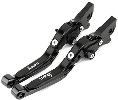 ZEPHYX Motorrad-Einstellbarer, zusammenklappbarer, ausziehbarer Bremskupplungshebel, for Vespa, for Granturismo 125/200 GTS 125/250 S125/150/300 Super Bremsgriffhebel (Size : Full Black)