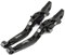 ZEPHYX Motorrad-Einstellbarer, zusammenklappbarer, ausziehbarer Bremskupplungshebel, for Vespa, for Granturismo 125/200 GTS 125/250 S125/150/300 Super Bremsgriffhebel (Size : Full Black)