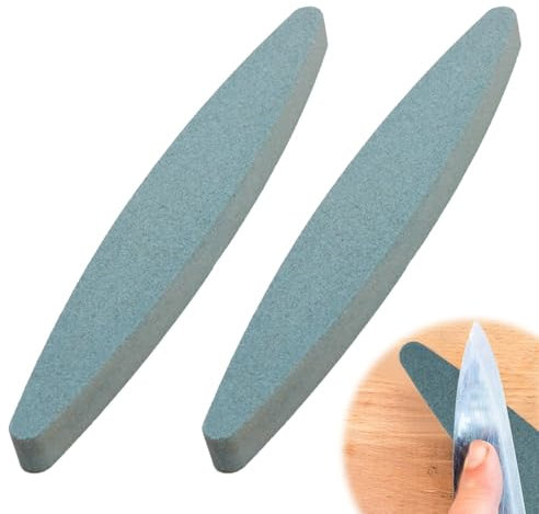 Ensemble de 2 Pierres à Aiguiser en Céramique 180 Grain pour Affûter Outils de Jardin,Idéal pour Sécateurs, Bêches, Pelles et Haches