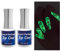 30ml Glow in the Dark Clear Top Nail Sealing Coat, 2 Bottles Luminous Gel Polish Top Coat Stunning Glowing Effect Top Nail Polish for Home Salon Nail Art