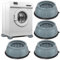 Giantree 4 Pack Washing Machine Foot Pads for Anti-Vibration Anti-Walk, Shock and Noise Cancelling Washing Machine Support Anti-Walk Dryer Washer Vibration Pads for All Washer and Drye Feet