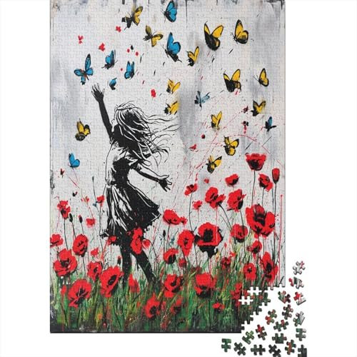 Butterfly 1000 Pieces for Adults Difficult Hard Jigsaw Puzzles for Premium Cardboard Precise Interlocking Jigsaw Puzzle Great Gift For All Ages 1000pcs (75x50cm)