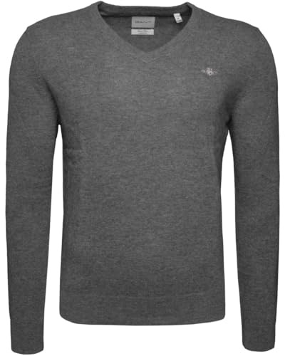 Gant Herren Extrafine Lambswool V-Neck Pullover (1er Pack)