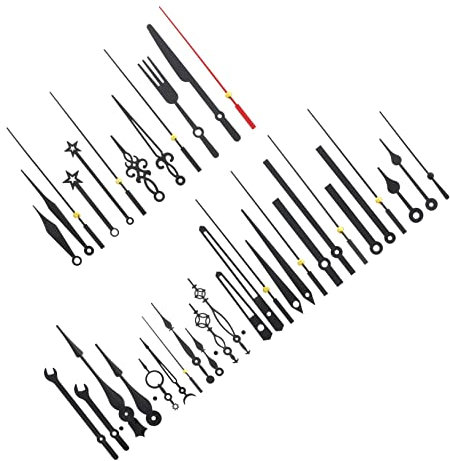 UKCOCO 14sätze Kunststoff-uhrzeiger Für DIY-Uhren Langem Schaft Uhrenreparaturteile Quarzuhrzeiger Ersatzteile Für Uhrenwerk Passend Für Basteluhren Und Quarzuhren