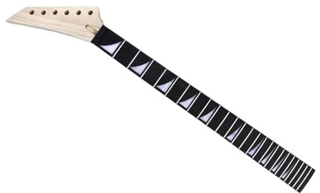 Guitar Neck Replacement Left Hand Maple Guitar Neck 24 Fret Rosewood Fretboard Locking Nut