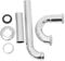 Tofficu Stainless Steel Sink Drain Pipe u Bend Pipe for Sink Easy Installation Bathroom Plumbing Kit