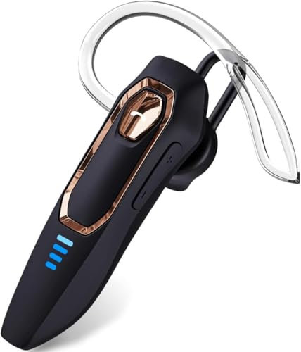Headset Bluetooth Handy, mit Geräuschunterdrückung Mikrofone Freisprech Bluetooth 5.4 Headset, 36 Stunden Gesprächszeit, Kabelloser Kopfhörer für Phone/Android/Laptops/Tablets
