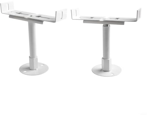 Tidevib Lot de 2 supports de radiateur en aluminium réglables en hauteur pour radiateurs en fonte, supports blancs (réglables de 11 à 16 cm)