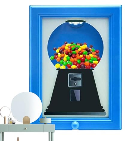 Bilderrahmen-Süßigkeitenautomat Für Kinder, 1/3er-Pack, Wand-Kaugummiautomat, Süßigkeitenautomat, Süßigkeitenautomat Für Kinder, Einfaches Nachfüllen Für Leckerlis, Deko Für Zuhause Und Küche