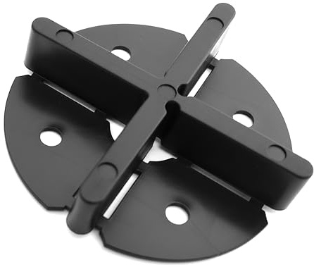 100 Stk. Fugenkreuze mit Teller 3 mm / 4 mm / 5 mm oder 6 mm Fugenbreite Fliesenkreuze Terrassenplatten Plattenteller Fugenkreuz mit Bodenplatte (3 mm Fugenbreite)