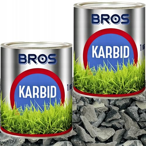 BROS Karbid 2er-Set – 2 × 1 kg Calciumcarbid – 2 kg Vorratspack – zur Maulwurf- & Wühlmausabwehr – für den Außenbereich Veltao Set
