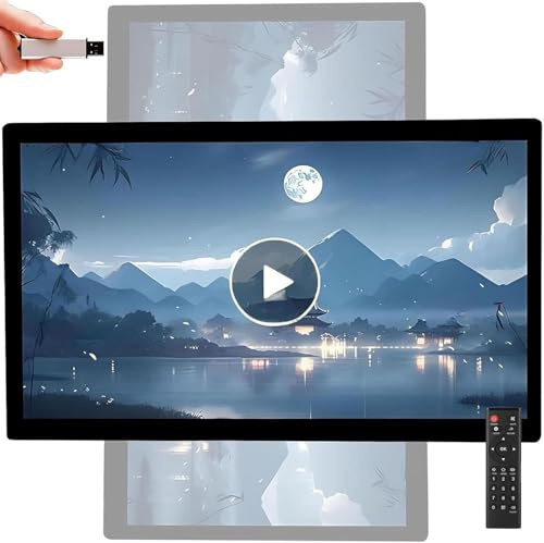 Display per Segnaletica Digitale, Lettore Multimediale Pubblicitario, Lettore Video USB, Monitor Industriale, Display 16:9 1080p, Altoparlanti Integrati, Display Lettore per Segnaletica Digital(50)