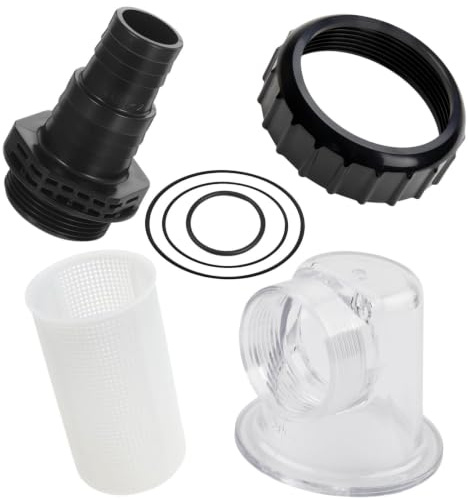 Ersatzteile für SPS25 SPS50 SPS75 SPS100 Umwälzpumpe Pool Pumpe, Klarsichteinsatz Vorfilterdeckel, Vorfilterkorb, O-Ringe, Verschraubung, Düse, Passend für Poolpumpe Sandfilteranlage