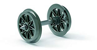 Hornby R8100 12.6mm Split Spoked Wheels - Spare Parts and Train Accessories for Hornby OO Gauge Model Railway Sets, Coupling and Modelling Tools - Spoked Wheels (Pack of 10), Scale 1:76