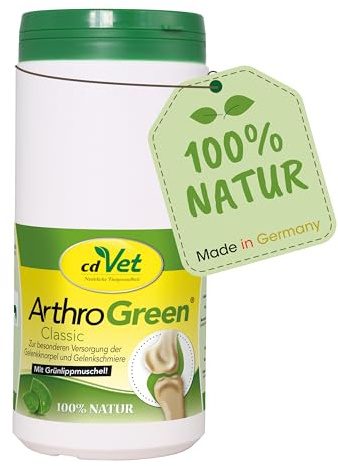cdVet ArthroGreen Classic 700g - Nahrungsergänzung zur Unterstützung der Gelenke für Hund und für Katze durch Vitamine und Mineralien