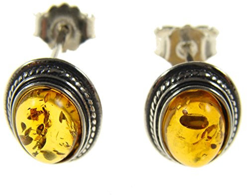 Damen-Ohrhänger Sterling-Silber 925 mit Bernstein/Schmuck/Ohrclips/Ohrringe/Creolen/Ohrhänger/Ohrstecker