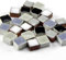 ALEA Mosaic Mini Mosaiksteine 5x5mm, 1000 Stück, Mix schwarz weiß, MXNB