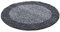 HomebyHome Teppich Rund Hochflor 160 cm Rund - Shaggy Runder Teppich Wohnzimmer Grau Extra Weich und Flauschig - Waschbarer Langflor Teppiche für Schlafzimmer, Küche, Flur - Carpet, Halı, Kilim