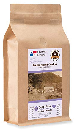 Kaffee Globetrotter - Kaffee Mit Herz - Panama Boquete Casa Ruiz - 500 g Grob Gemahlen - für Stempel-kanne French-Press Kaffeebereiter - Spitzenkaffee Fair Gehandelt Unterstützt Soziale Projekte
