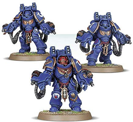 Games Workshop 99120101184 Space Marines Primaris Aggressors-Set aus Kunststoff, Blau