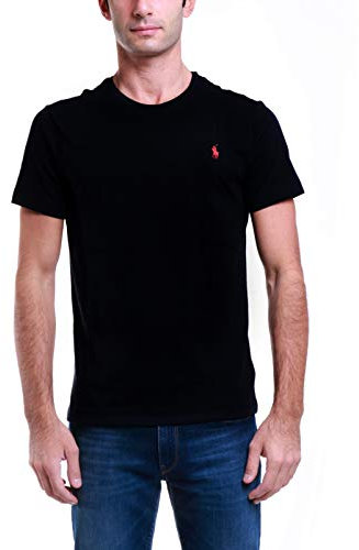 Ralph Lauren Tee-Shirts, Noir (RL Black A0060), XL Hommes
