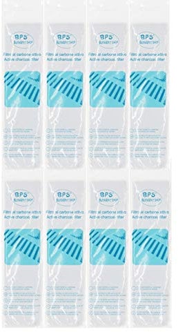 BPS 8Pcs Filtro al Carbón Activo para Aseo de Gatos Arenero Bandeja Arena de Gatos 5x20 cm BPS-5423 * 8