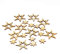 Oblique Unique® 18 Holz Sterne Holzdeko Weihnachtsdeko Tischdeko Weihnachten Echtholz - Farbe wählbar (Natur)