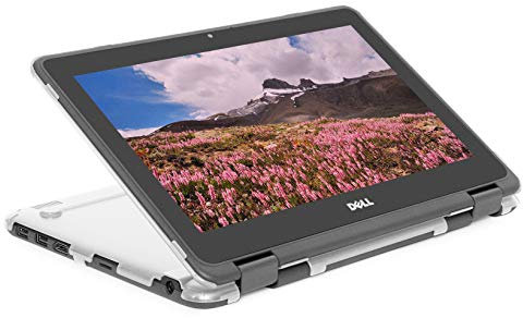 mCover Coque Compatible avec Dell Chromebook 3120/3110 /3100 2 en 1 série éducative (avec charnière à 360 °) Uniquement (ne Convient Pas aux Autres modèles Dell) – Transparent
