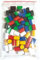 Spielsteine aus Holz für Brettspiele, Bunte Holzzylinder 10x15 mm, Made in Germany, 6 Farben, 60 Stück (Basismischung)