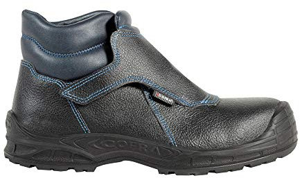COFRA 12722-000.W42 - Stivali antinfortunistici LA CORUNA UK, S3 SRC, colore: Nero/Blu
