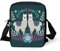 TOADDMOS Niedliche, individuell bedruckte Umhängetasche für Damen, Reise-Schultertasche mit verstellbarem Riemen, Alpaka Lama Floral, Einheitsgröße