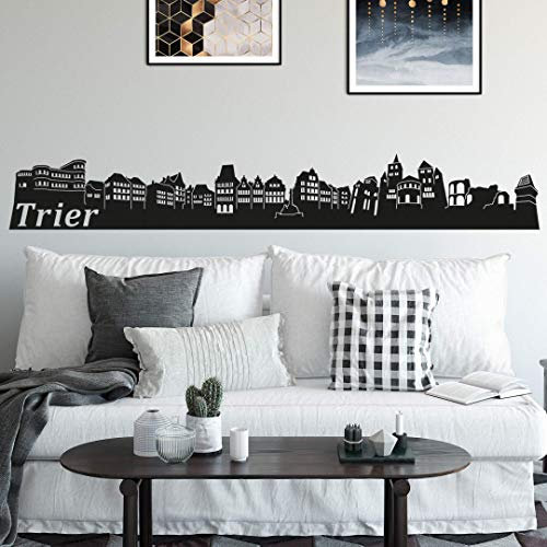 selbstklebendes Wandtattoo Trier Skyline Wandsticker selbstklebend Fussball Fanartikel XXL Wandposter 120cm