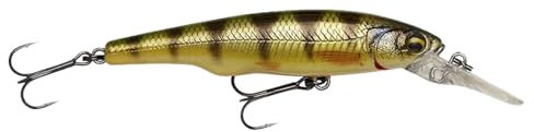 Savage Gear Gravity Twitch MR - Darten und Kicken Action Köder für Süßwasser Raubfische, Magnetischer Weitwurf, Horizontale Balance für Barsch, Hecht, Forelle, Barsch & mehr Perch 8,3 cm